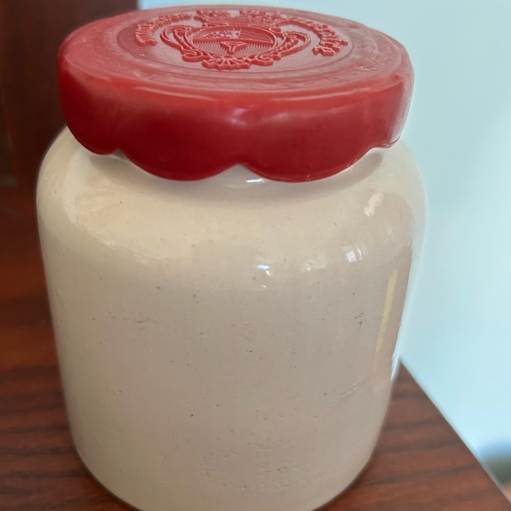 French Mustard Crock with Lid